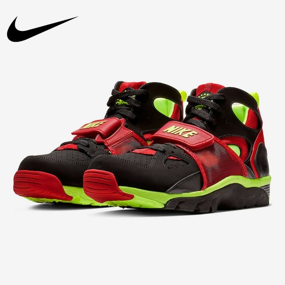 Nike Air Trainer Hurache Black Red Volt Strap - Picture 3 of 8